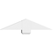Ekena Millwork Eugene Architectural Grade PVC Gable Bracket, 36"W x 7 1/2"H x 6"D x 6"F, 5/12 Pitch GBP036X08X0606EUG00 - alternate 4